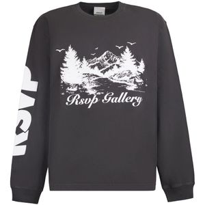 Agolde, Heren, Sweatshirts & Hoodies, Zwart, Maat: S Katoen,