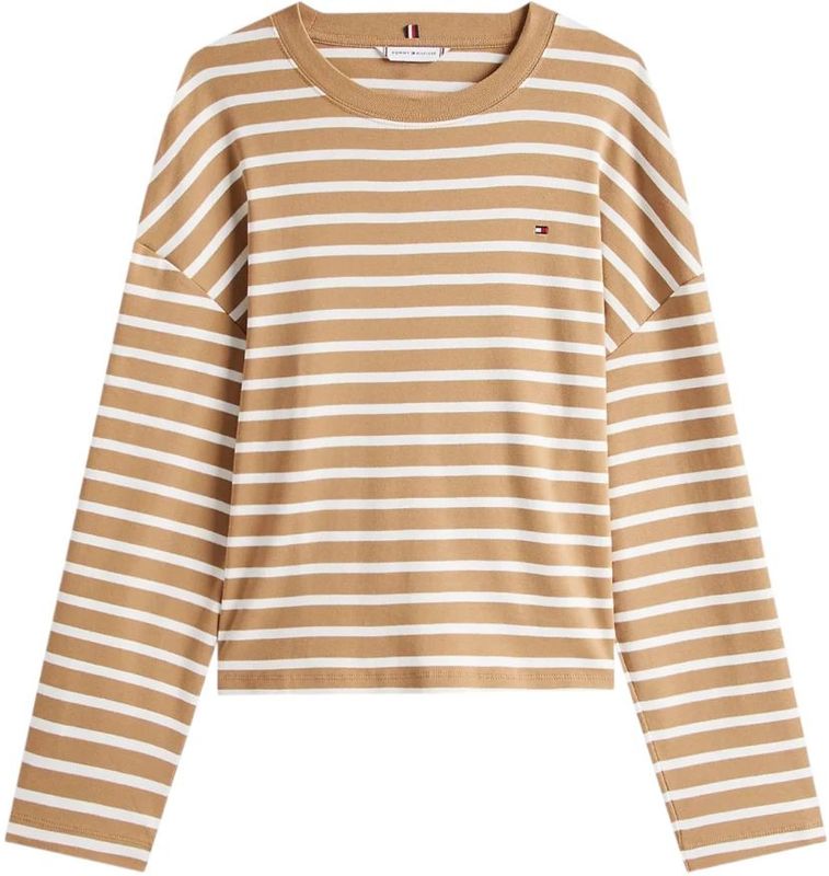 TOMMY HILFIGER Shirt  camel / wit