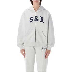 Sporty & Rich, Dames, Sweatshirts & Hoodies, Grijs, Maat: L Katoen,
