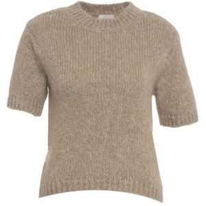 8Pm, Dames, Truien, Beige, Maat: XS Wol,