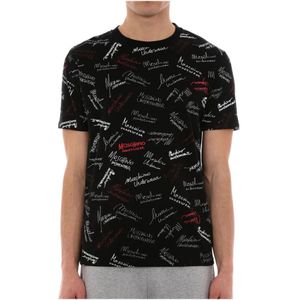 Moschino, Heren, Tops, Zwart, Maat: L Katoen,