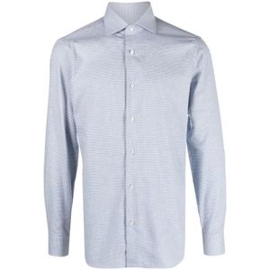 Barba Napoli, Heren, Overhemden, Blauw, Maat: 2XL