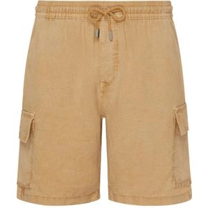 Vilebrequin, Heren, Korte broeken, Bruin, Maat: S Linnen,