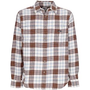 Obey, Heren, Overhemden, Veelkleurig, Maat: L Flanel,
