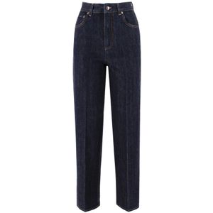 Loro Piana, Dames, Broeken, Blauw, Maat: M Denim,