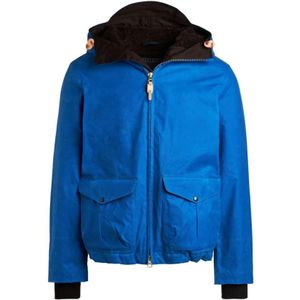 Manifattura Ceccarelli, Heren, Jassen, Blauw, Maat: 3XS Katoen,