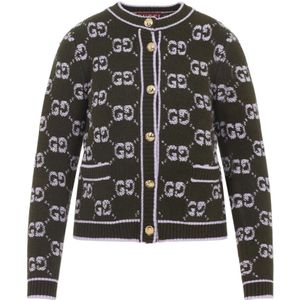 Gucci, Dames, Truien, Groen, Maat: M Wol,