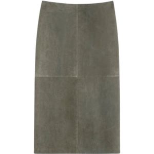 Weekend Max Mara, Dames, Rokken, Groen, Maat: S Suède,
