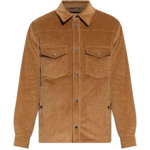 Dolce & Gabbana, Heren, Jassen, Bruin, Maat: M Corduroy,