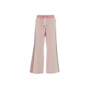 Moncler Trendy Wide Leg Track Pants , Pink , Dames , Maat: S