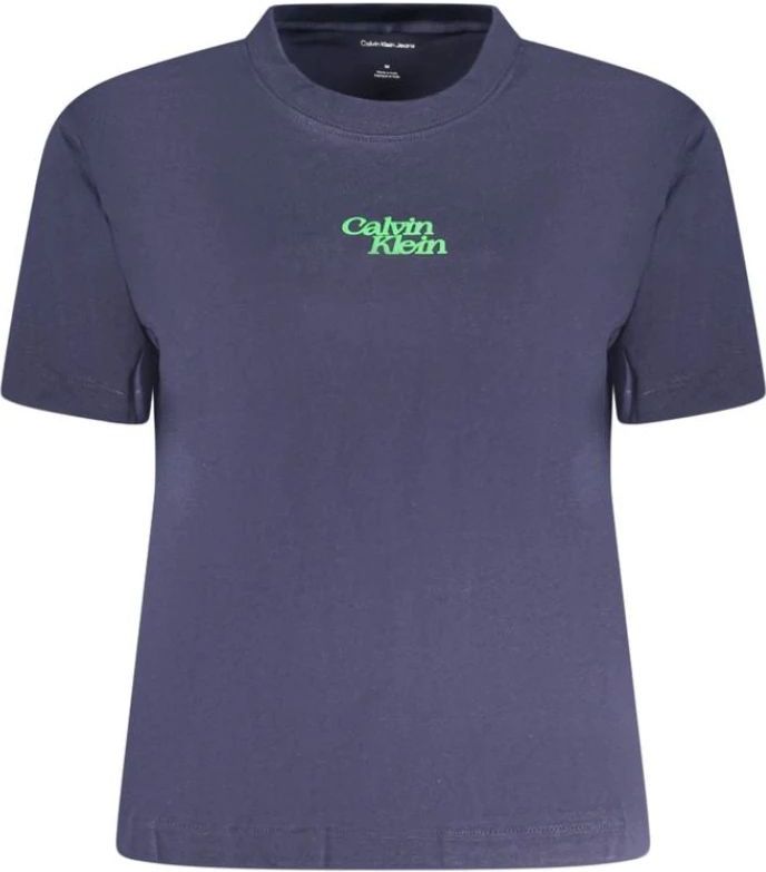 Calvin Klein - Flocked Logo T-shirt - Zwart - Katoen