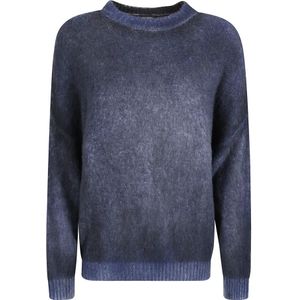 Avant Toi, Dames, Truien, Blauw, Maat: XS Kasjmier,