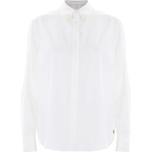 Kocca, Dames, Blouses & Shirts, Wit, Maat: XL Katoen,