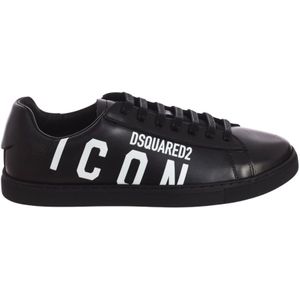 Dsquared2 Lage Sports Sneakers , Black , Heren , Maat: 42 EU