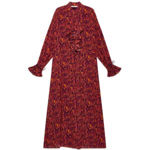 Maliparmi, Dames, Jurken, Rood, Maat: XS Viscose,