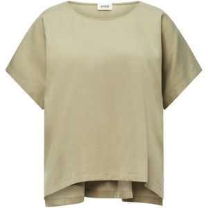 Drykorn, Dames, Blouses & Shirts, Groen, Maat: S Katoen,