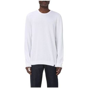 Fay, Heren, Truien, Wit, Maat: L Katoen,