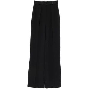 Elisabetta Franchi, Dames, Broeken, Zwart, Maat: XL