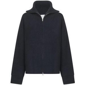 Studio Nicholson, Dames, Truien, Blauw, Maat: M Wol,