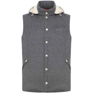 Brunello Cucinelli, Heren, Jassen, Grijs, Maat: M Katoen,