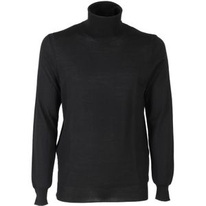Paolo Pecora, Heren, Truien, Zwart, Maat: L Wol,