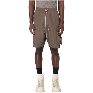 Rick Owens, Heren, Korte broeken, Grijs, Maat: M Nylon,