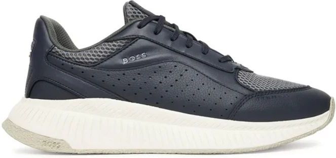 Hugo - Ttnm EVO - Sneakers - Blauw - Leer