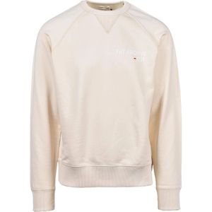 Fay, Heren, Sweatshirts & Hoodies, Beige, Maat: M Katoen,