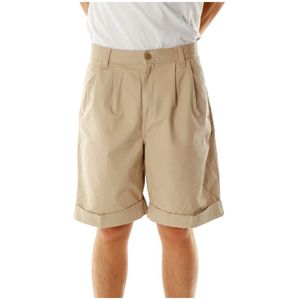 Carhartt Wip, Heren, Korte broeken, Beige, Maat: W31 Katoen,
