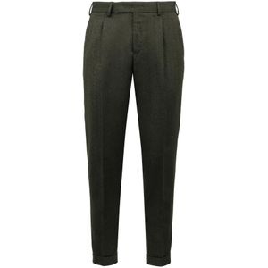 PT Torino, Heren, Broeken, Groen, Maat: XL Wol,