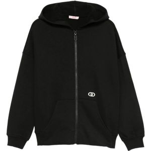 Liu Jo, Dames, Sweatshirts & Hoodies, Zwart, Maat: XS