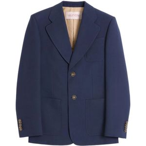 Valentino Garavani, Heren, Jassen, Blauw, Maat: 2XL