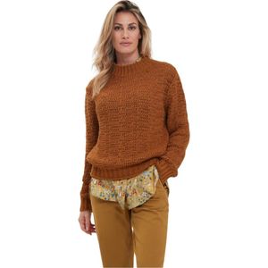 Alpha Studio, Dames, Truien, Bruin, Maat: XS