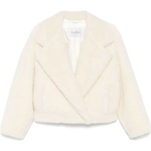 Max Mara, Dames, Jassen, Wit, Maat: M Zijde,