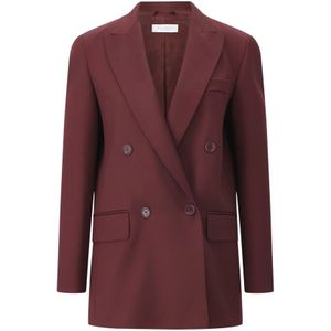 Max Mara, Dames, Jassen, Rood, Maat: XS Wol,