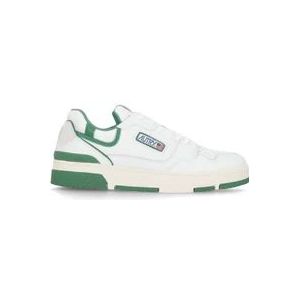 Autry Witte Leren Sneakers met Ademende Details , White , Heren , Maat: 44 EU