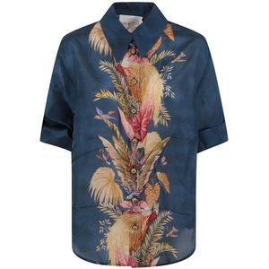 Zimmermann, Dames, Blouses & Shirts, Veelkleurig, Maat: M Zijde,