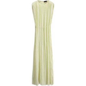 Roberto Collina, Dames, Jurken, Beige, Maat: M