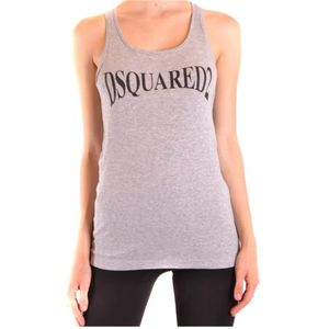 Dsquared2, Dames, Tops, Grijs, Maat: S