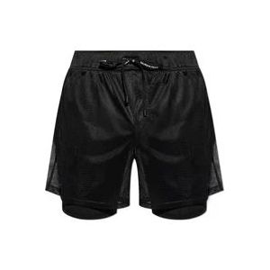Balmain Geperforeerde shorts , Black , Heren , Maat: XL