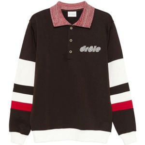 Drole de Monsieur, Heren, Tops, Bruin, Maat: L Katoen,