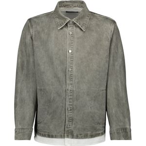 Iro, Heren, Jassen, Grijs, Maat: L Denim,