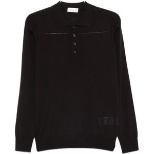 Paolo Pecora, Heren, Tops, Paars, Maat: M Wol,