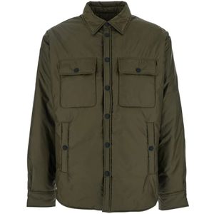 Dsquared2, Heren, Jassen, Groen, Maat: M Poliester,