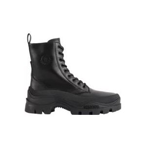 Moncler Larue Treck Leren Veterschoenen , Black , Heren , Maat: 40 EU