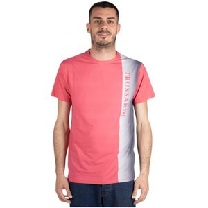 Trussardi, Heren, Tops, Rood, Maat: S Katoen,