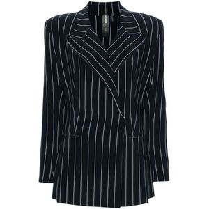 Norma Kamali, Dames, Jassen, Blauw, Maat: XS