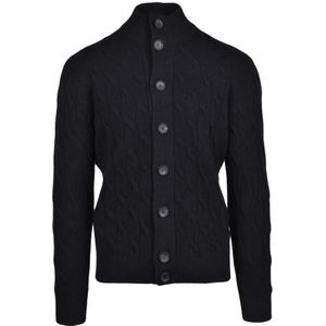 Filippo De Laurentiis, Heren, Truien, Zwart, Maat: S Wol,