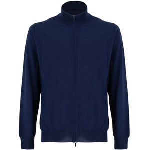 Mauro Ottaviani, Heren, Truien, Blauw, Maat: 2XL Zijde,