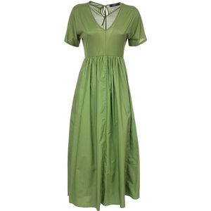 Weekend Max Mara, Dames, Jurken, Groen, Maat: M Katoen,